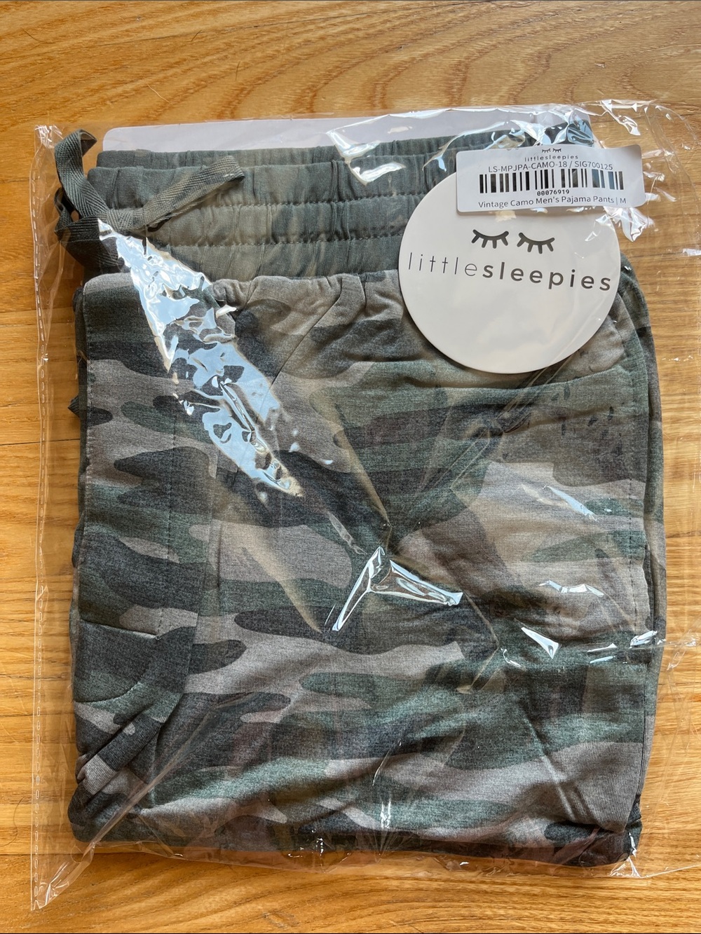 Little Sleepies Olive Green Camo Pajama Pants